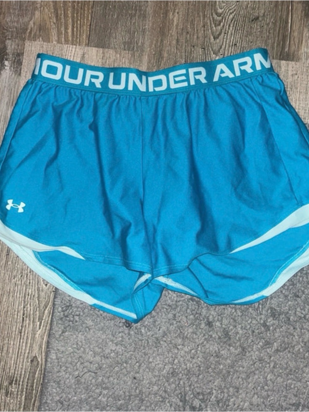 Under Armour Blue Teal Women's Athletic Shorts